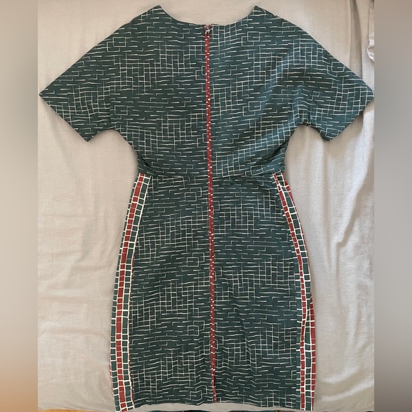 W118 by Walter Baker Green Dress with Geometric Pattern - Picture 2 of 3